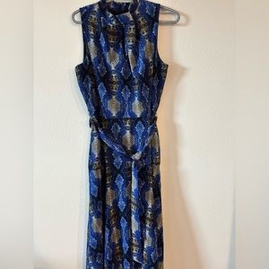 Calvin Klein blue midi dress Size:M